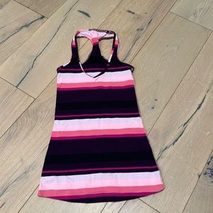 Lululemon Striped Racerback Athletic Tank. Size 2.